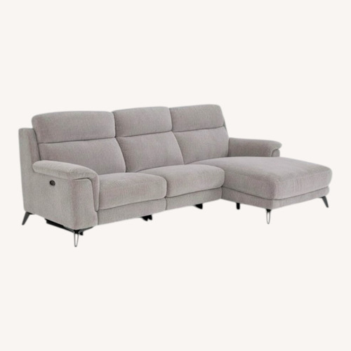 Used Value City Reclining Sofa with Chaise for sale on AptDeco