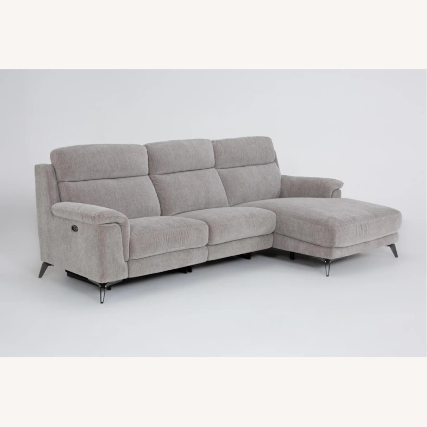 Value City Reclining Sofa with Chaise - image-7