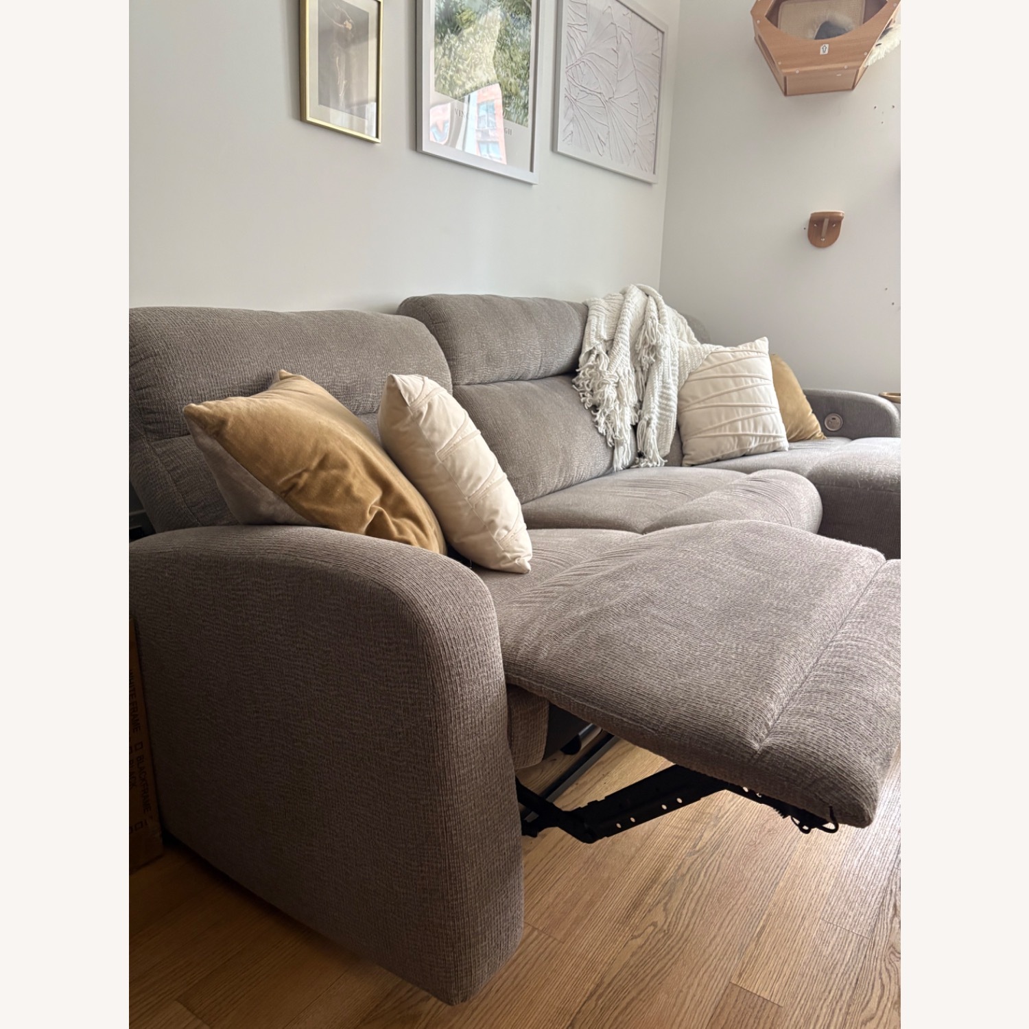 Value City Reclining Sofa with Chaise - image-3