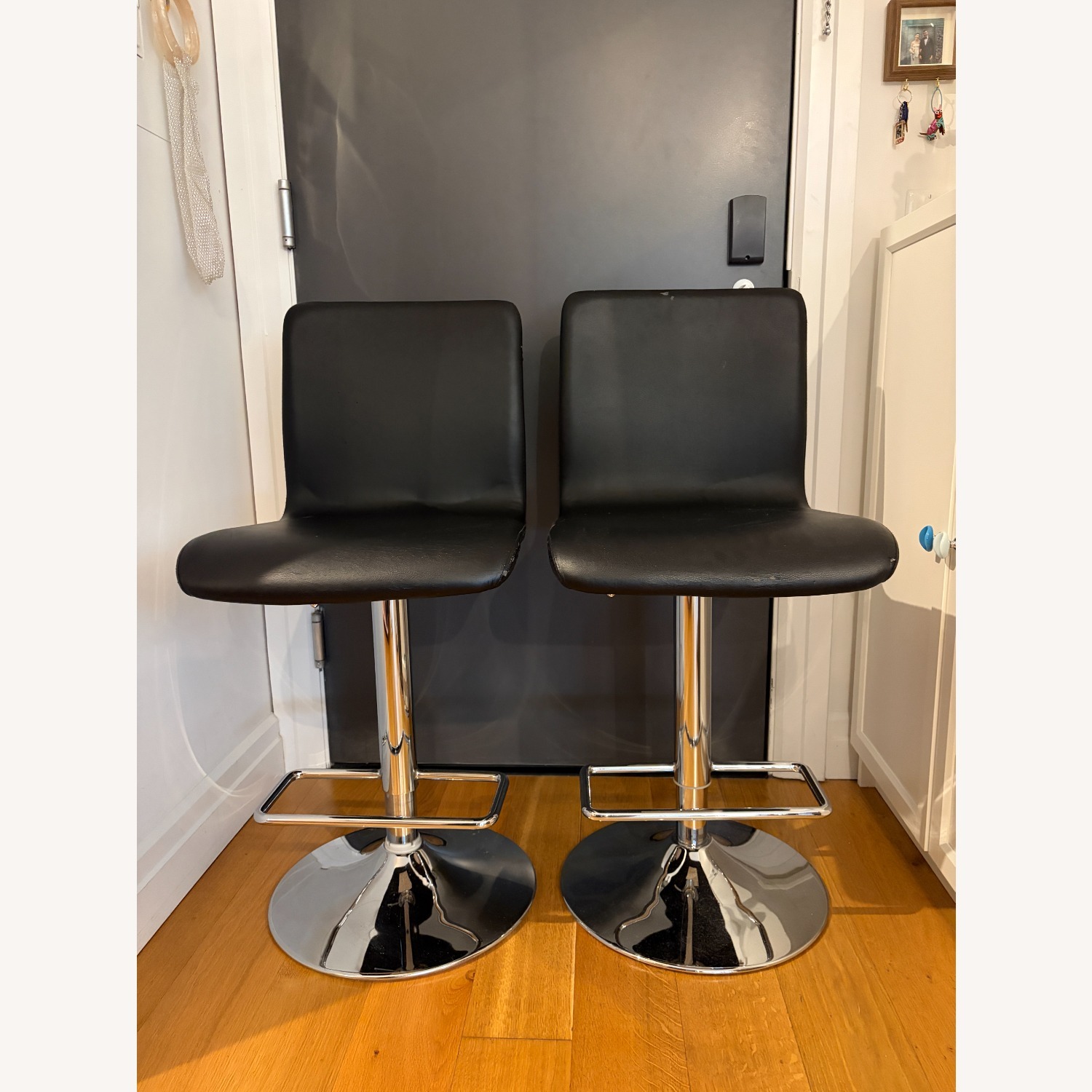 BoConcept Siena Black Faux Leather Stools - image-2