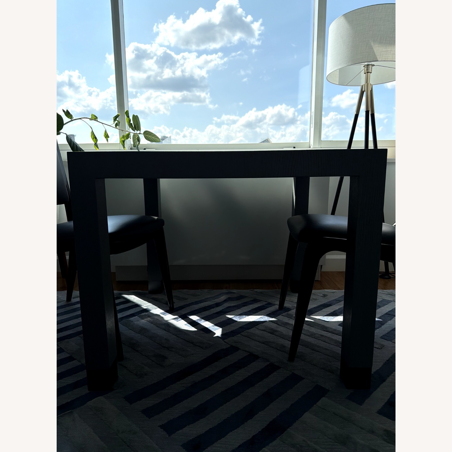 Custom Gray Oak Table with 2 Chairs - image-5
