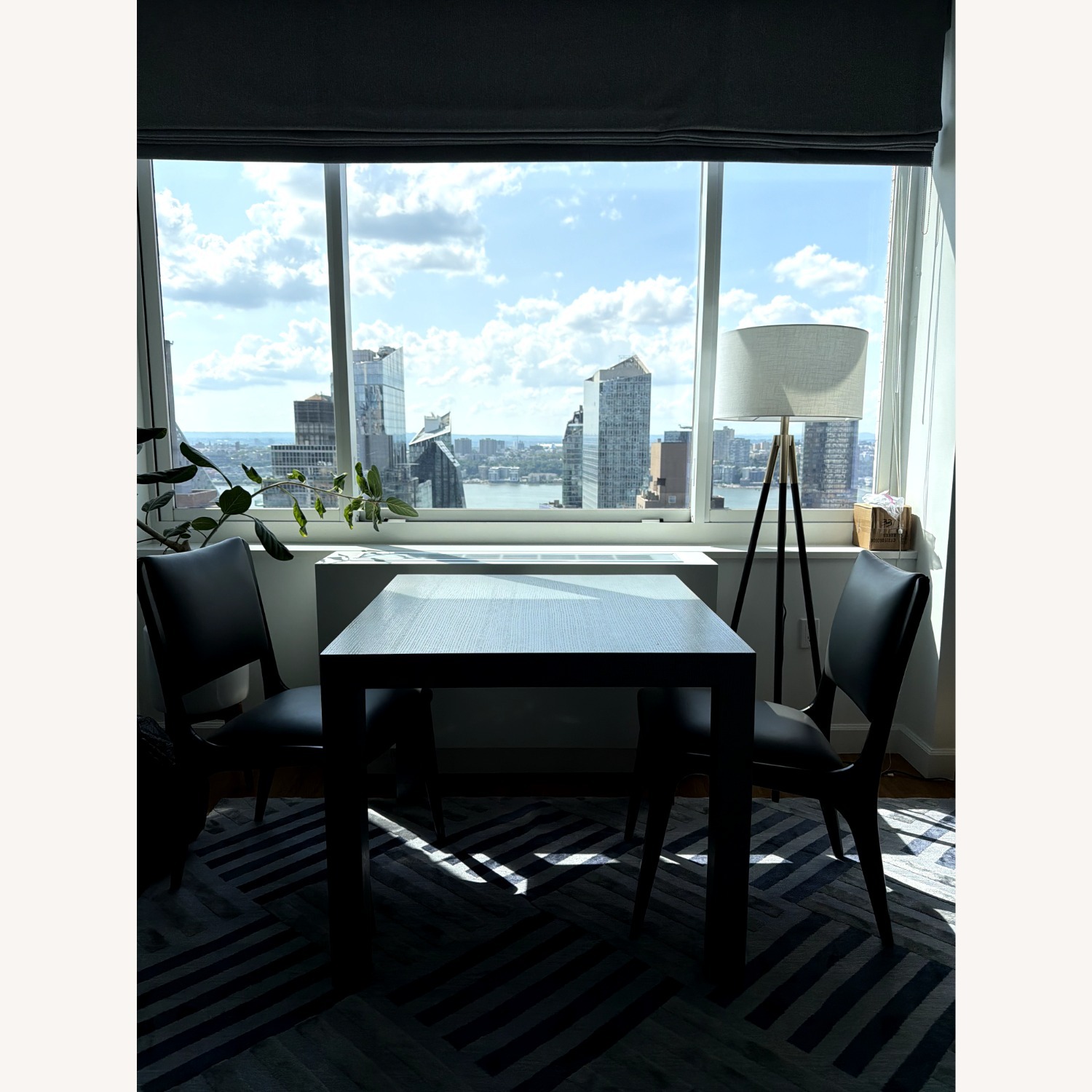 Custom Gray Oak Table with 2 Chairs - image-3