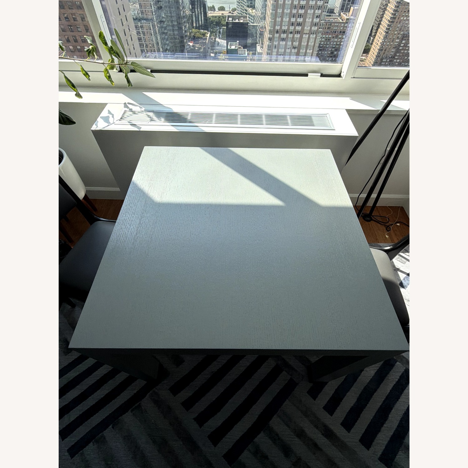 Custom Gray Oak Table with 2 Chairs - image-4
