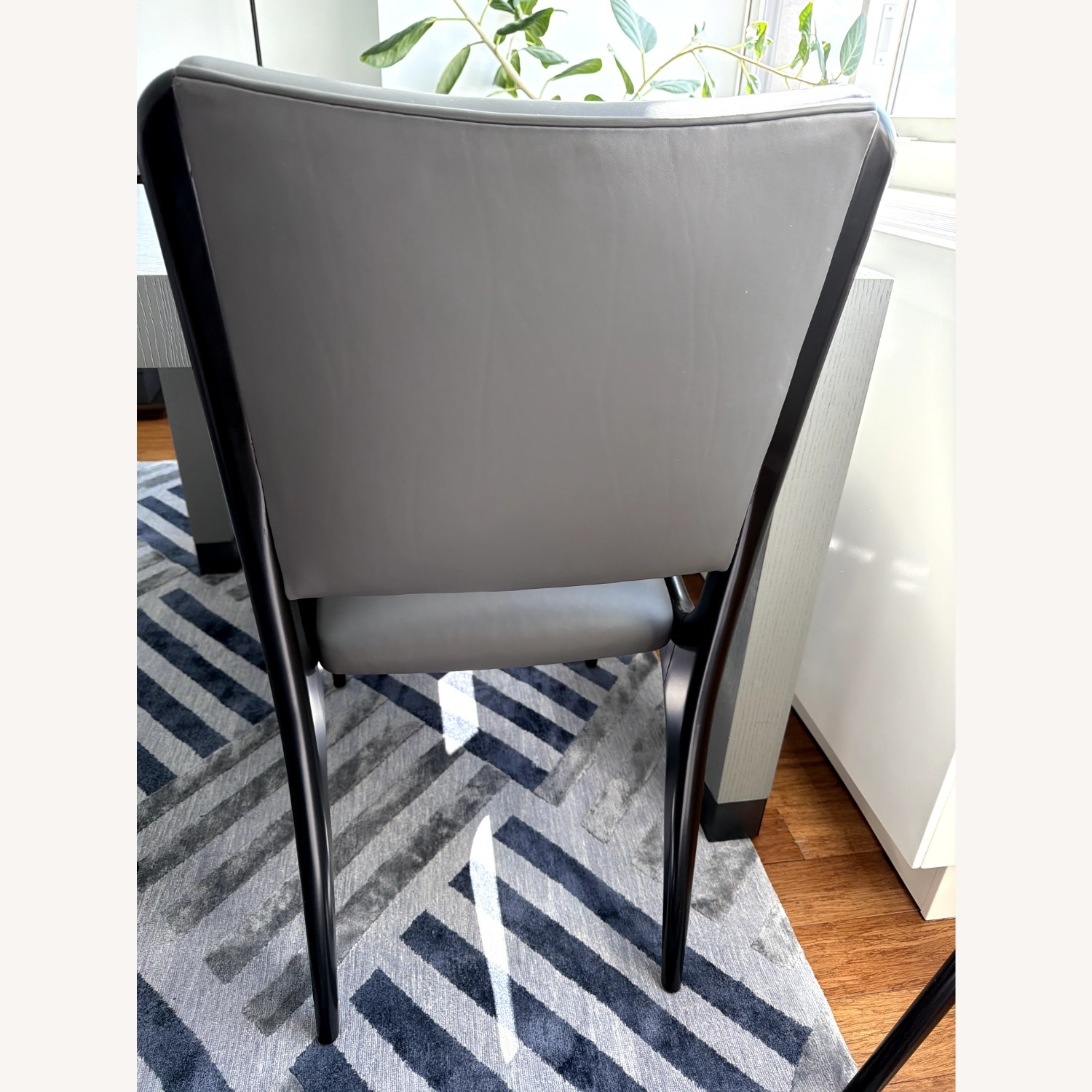Custom Gray Oak Table with 2 Chairs - image-2