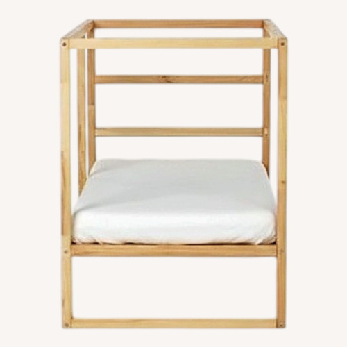 Used IKEA Kura White Wood Bunk Bed for sale on AptDeco