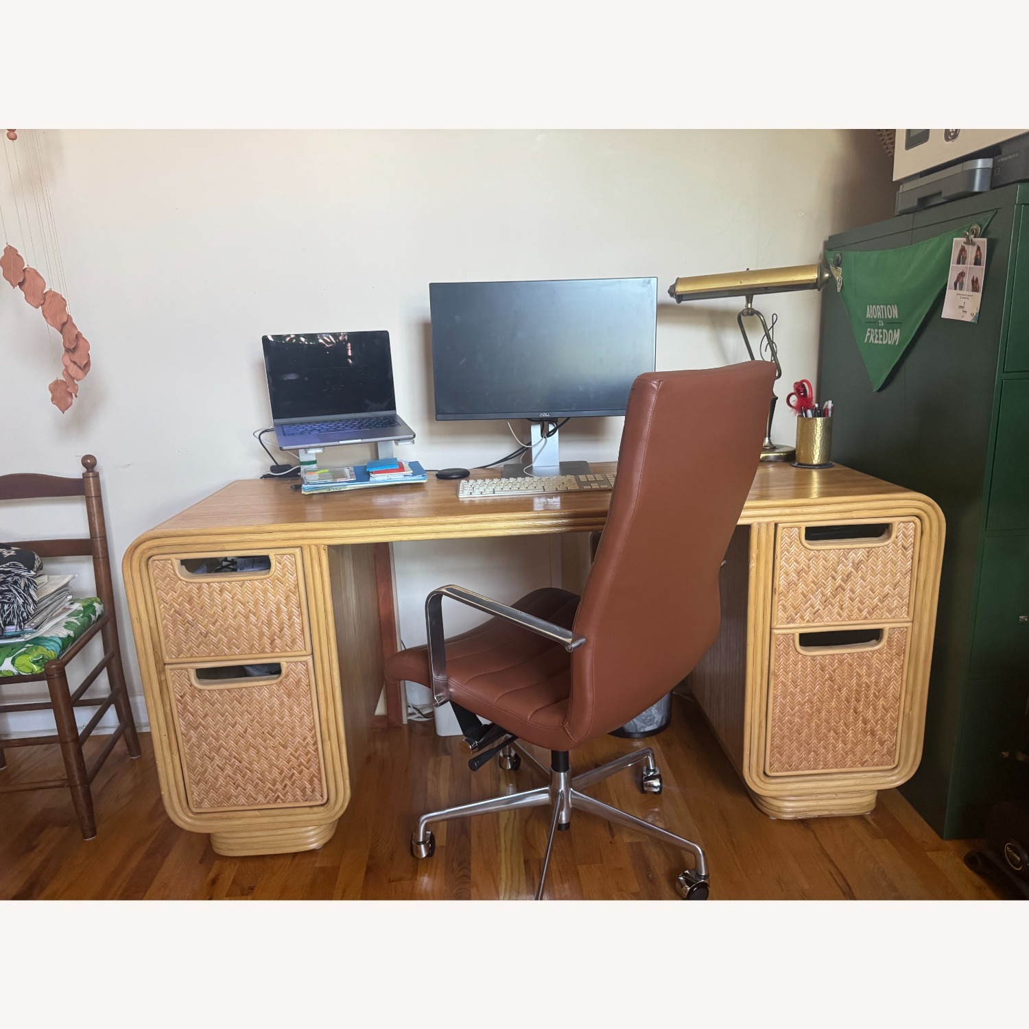 Urban Outfitters Ria Rattan Desk - image-2