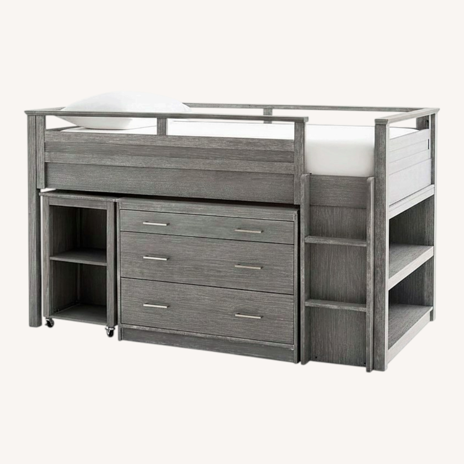 Pottery Barn Teen Sleep & Study Low Loft Bed - image-0