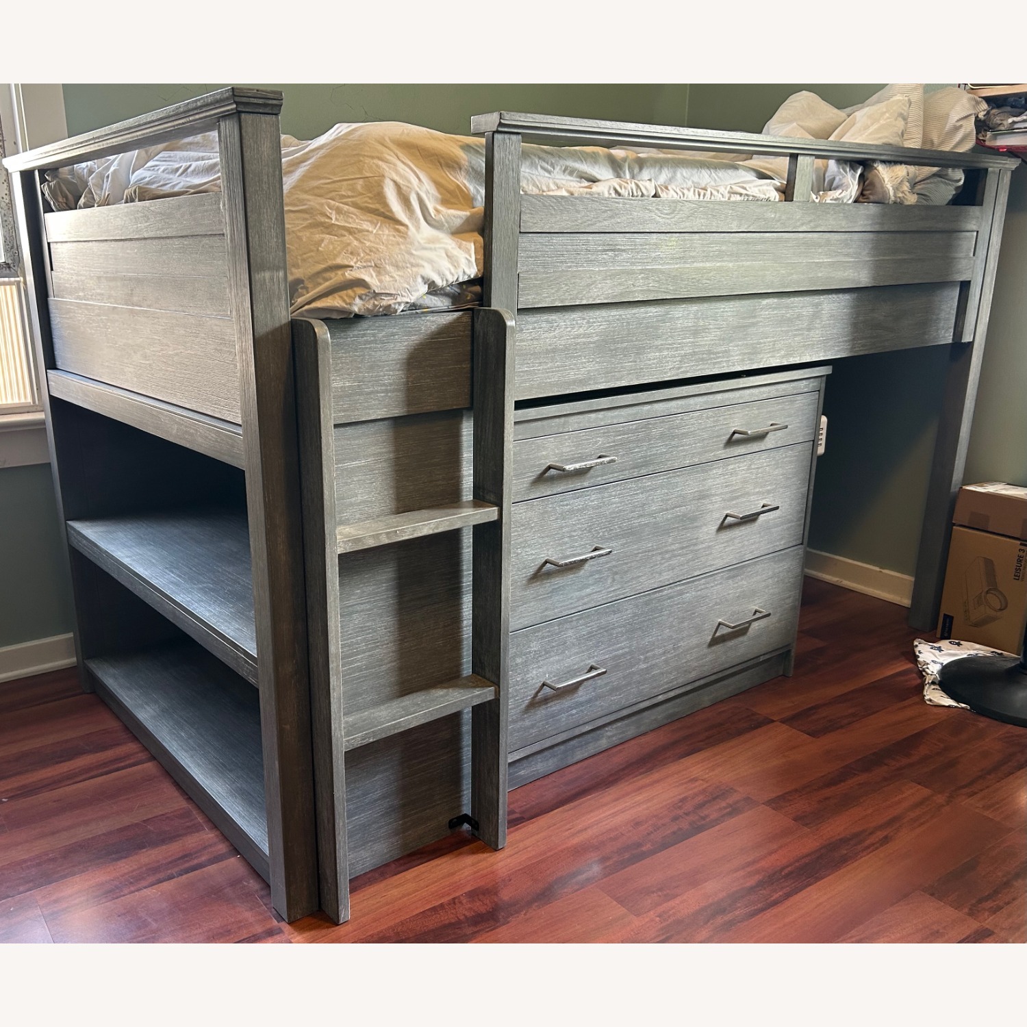 Pottery Barn Teen Sleep & Study Low Loft Bed - image-1