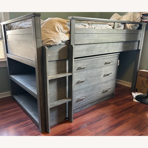 Used Pottery Barn Teen Sleep & Study Low Loft Bed for sale on AptDeco