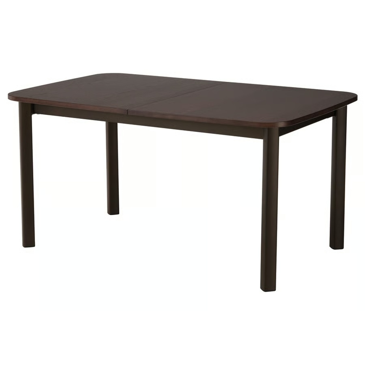 Dark Brown Wood Extendable Dining Table Set - image-4