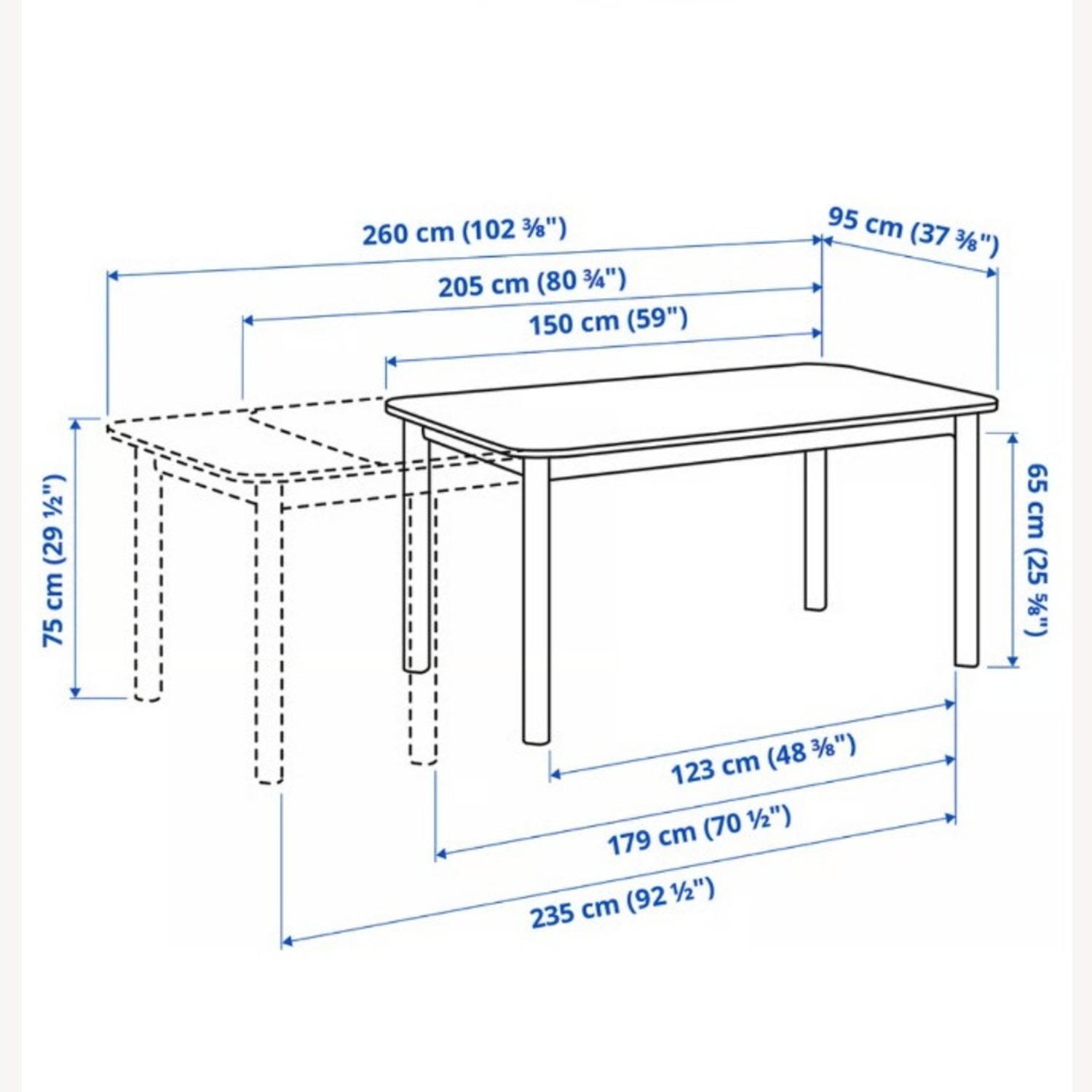 Dark Brown Wood Extendable Dining Table Set - image-3
