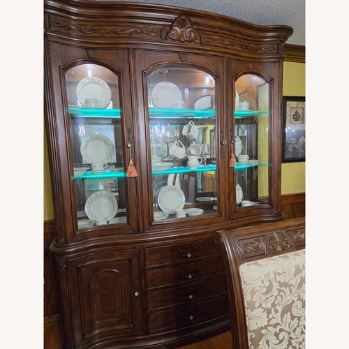 Used Vintage/Antique Dark Brown Wood Wall Unit for sale on AptDeco
