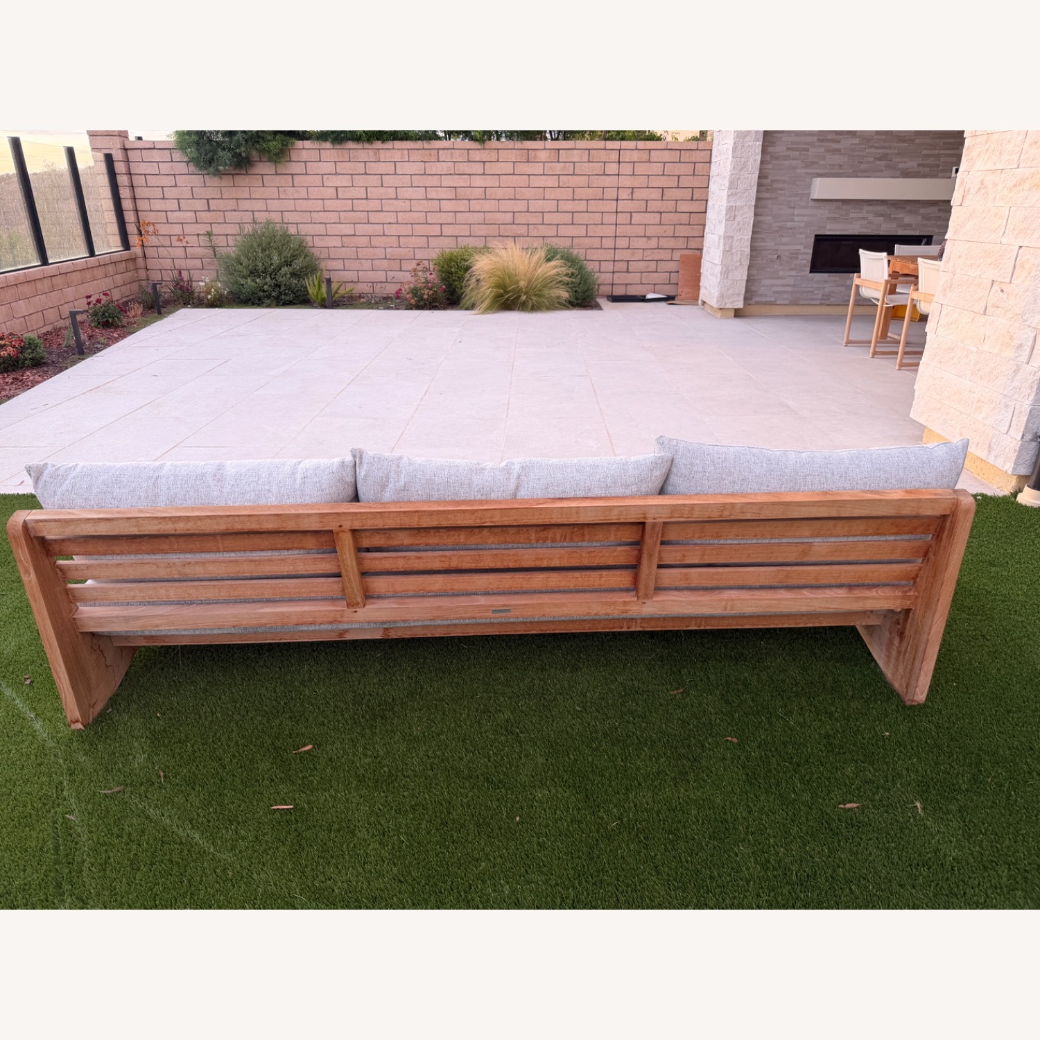 Harbour Furniture Light Gray Wood Patio Furniture - image-6