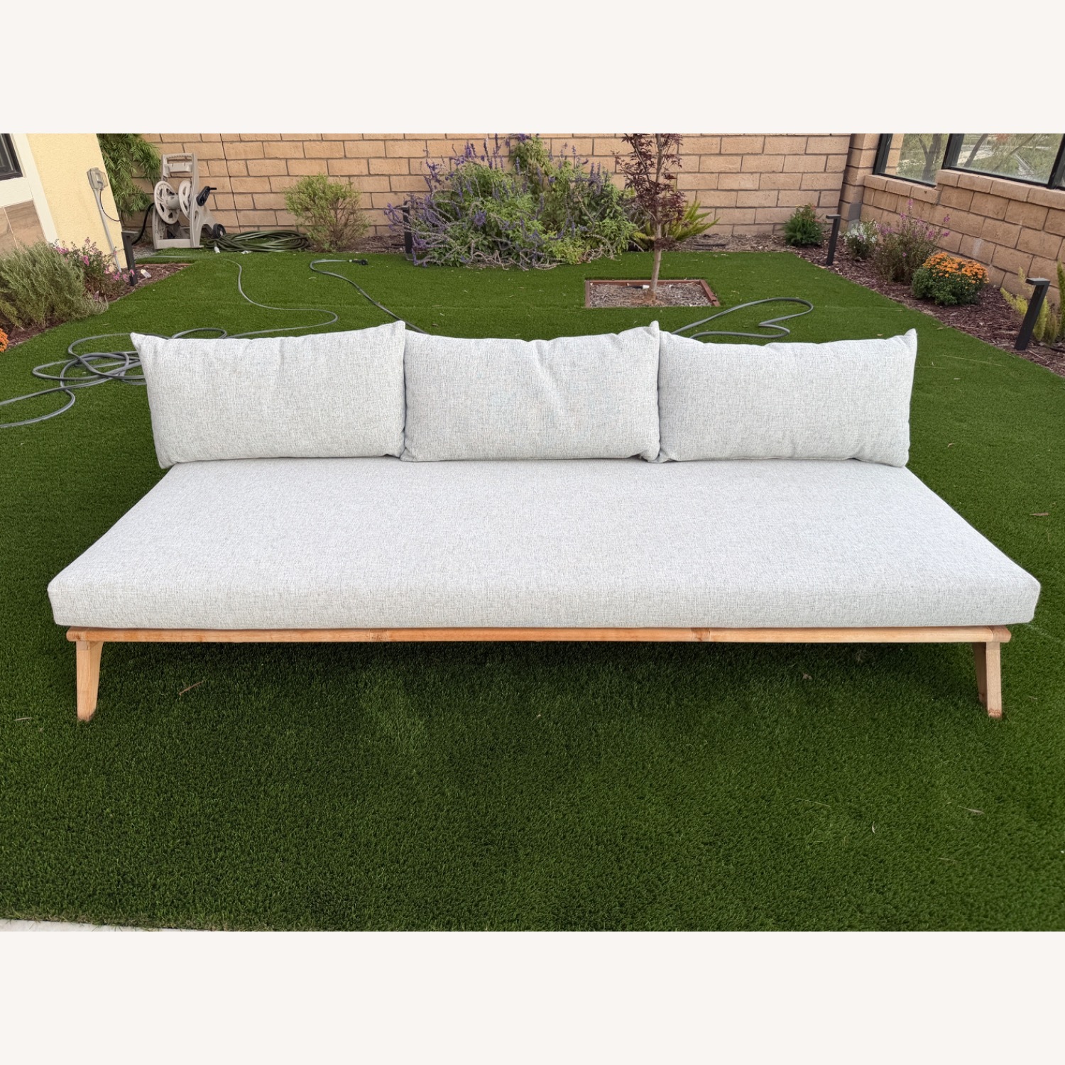 Harbour Furniture Light Gray Wood Patio Furniture - image-1
