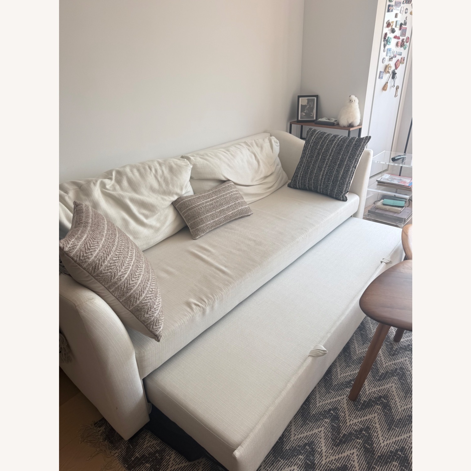 Pottery Barn Celeste White Sofa Sleeper - image-2