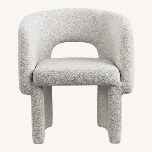 Used Meridiani White Boucle Dining Chairs for sale on AptDeco