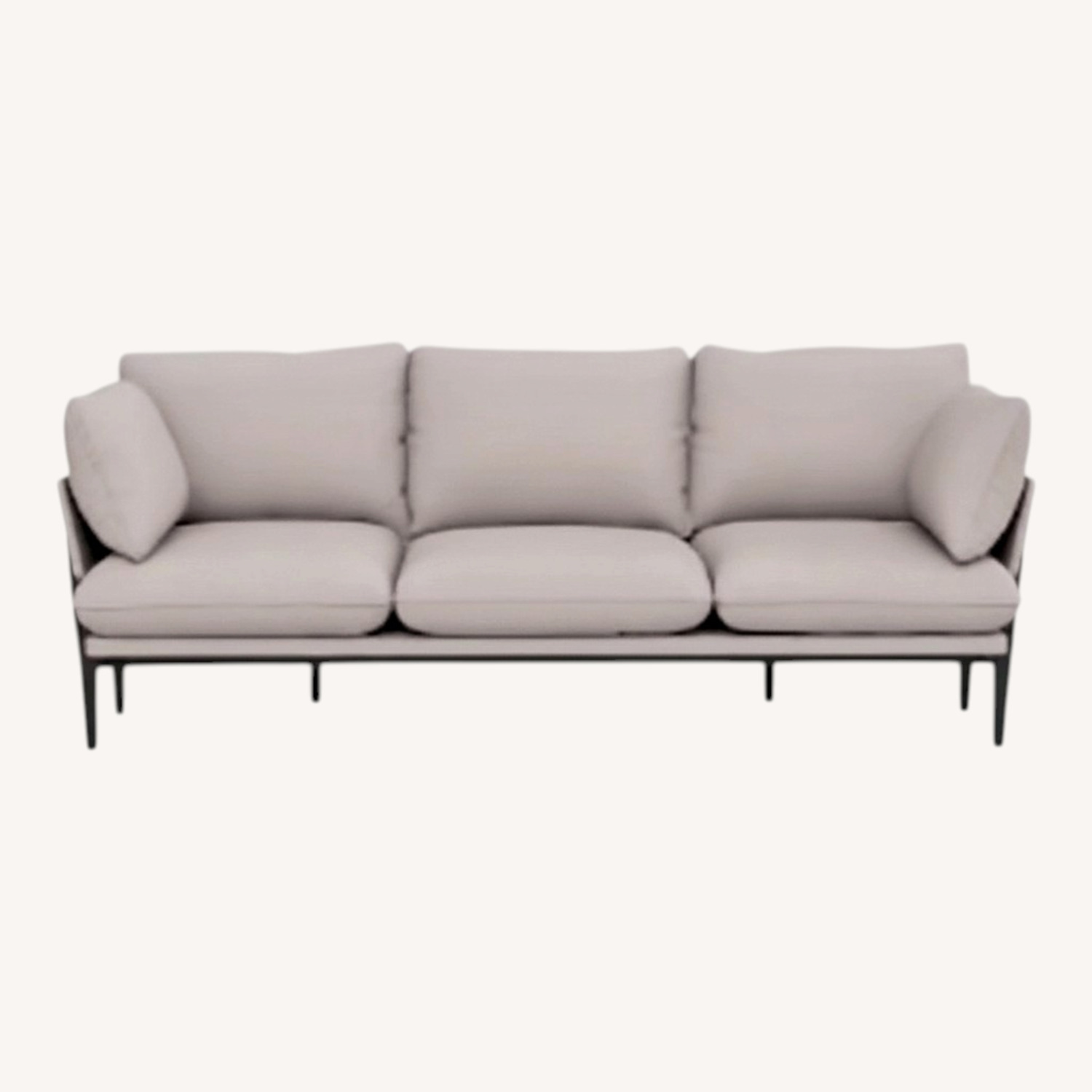 Floyd Light Gray Fabric 3+ Seater Sofa - image-0
