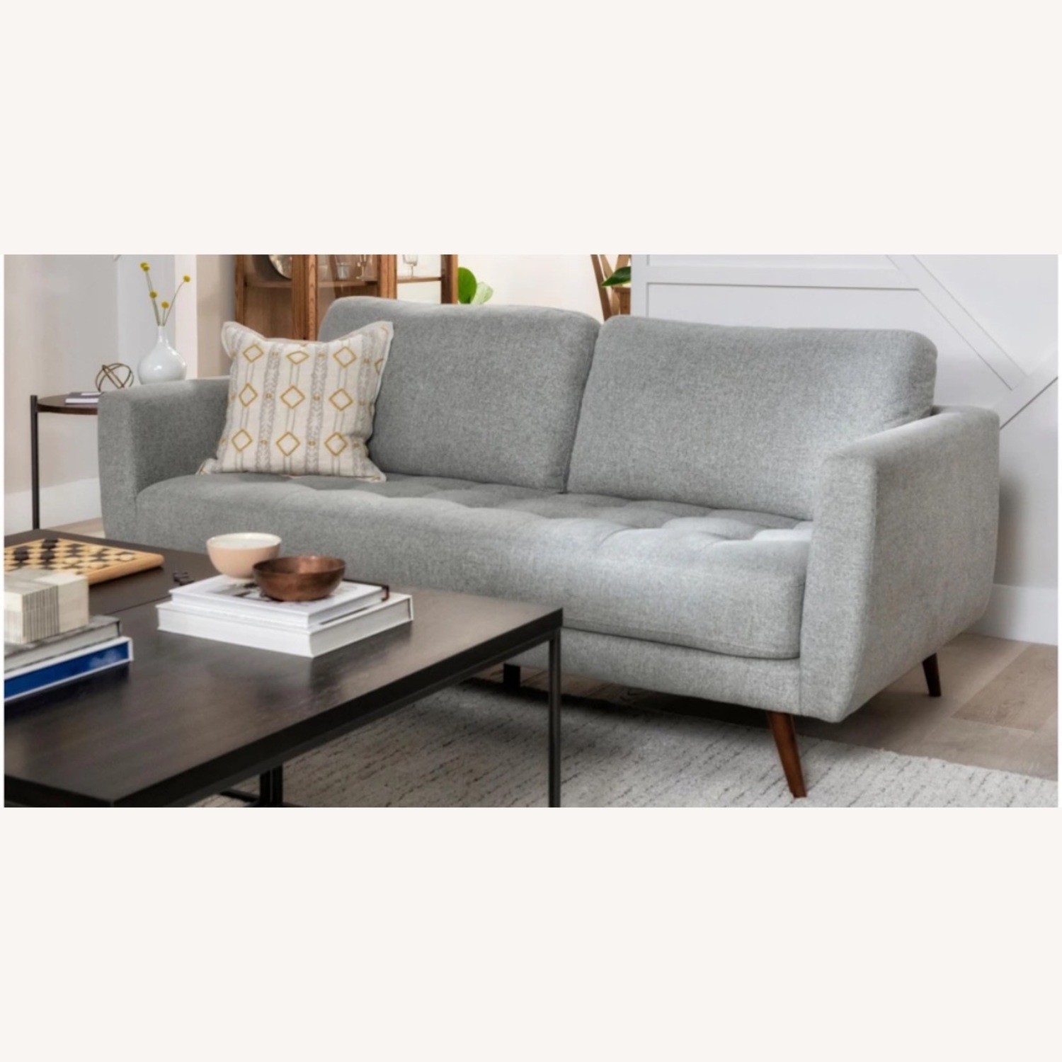 Living Spaces Ginger Light Gray 3+ Seater Sofa - image-4