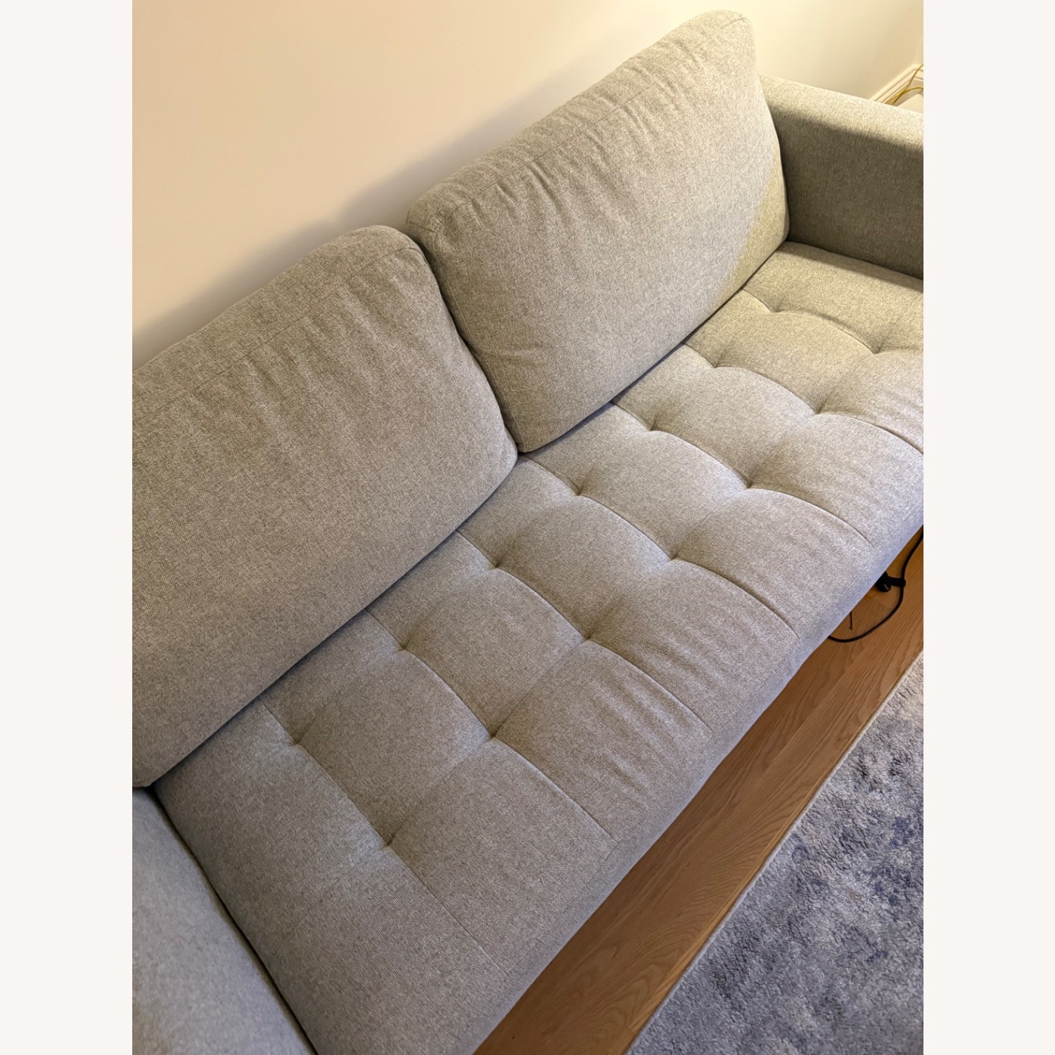 Living Spaces Ginger Light Gray 3+ Seater Sofa - image-2