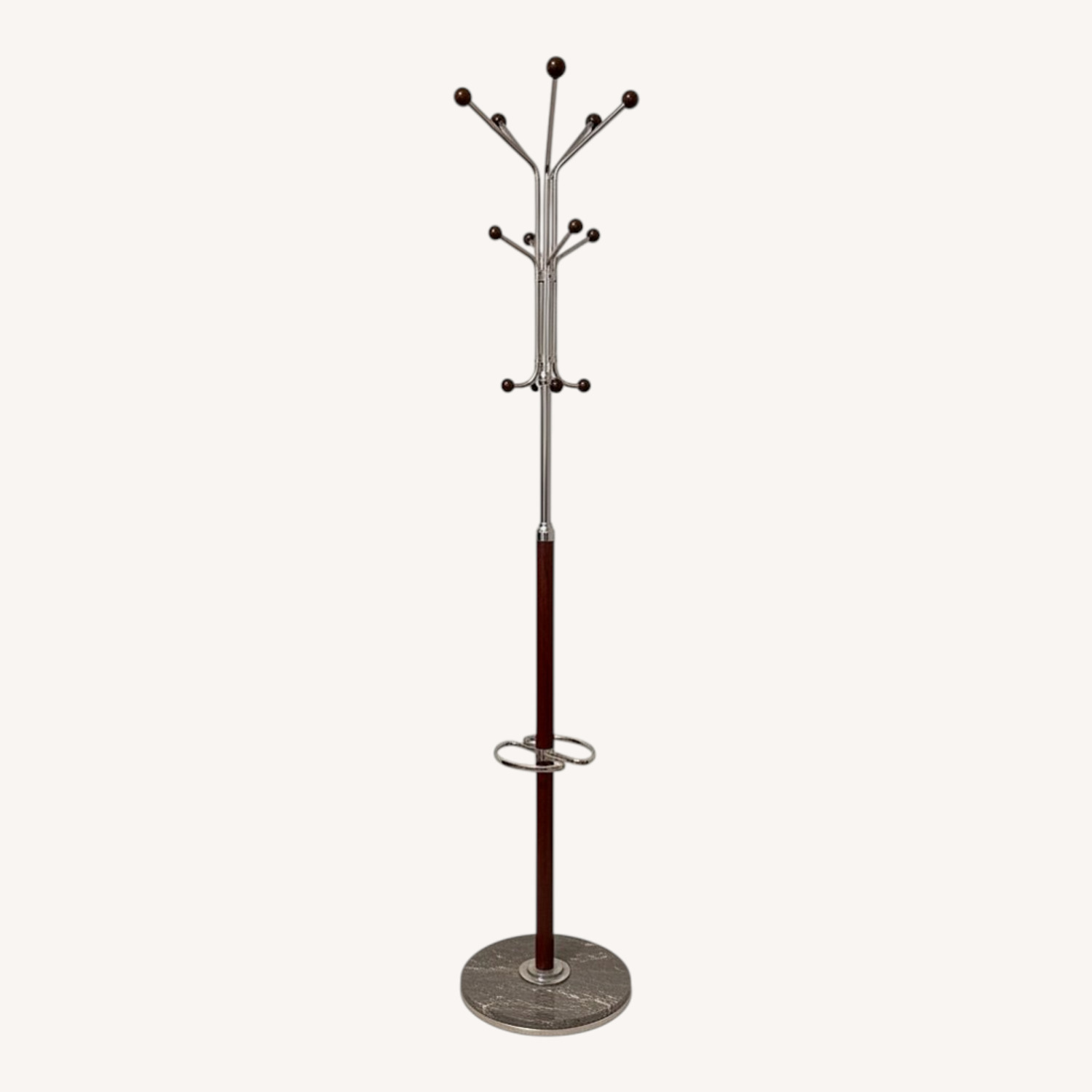 Vintage/Antique Metal and Wood Clothes Hanger - image-0