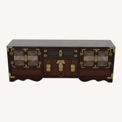 Used Vintage/Antique Dark Brown Asian Chest/Storage for sale on AptDeco