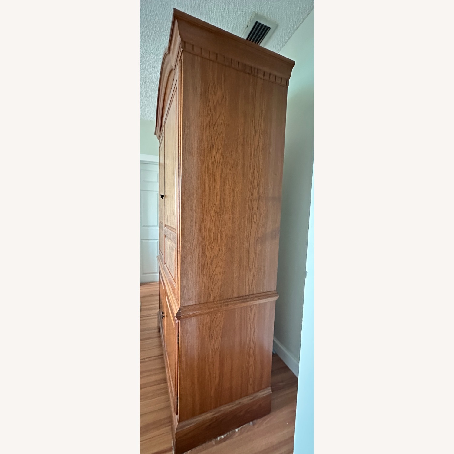 Natural Wood Armoire - image-2