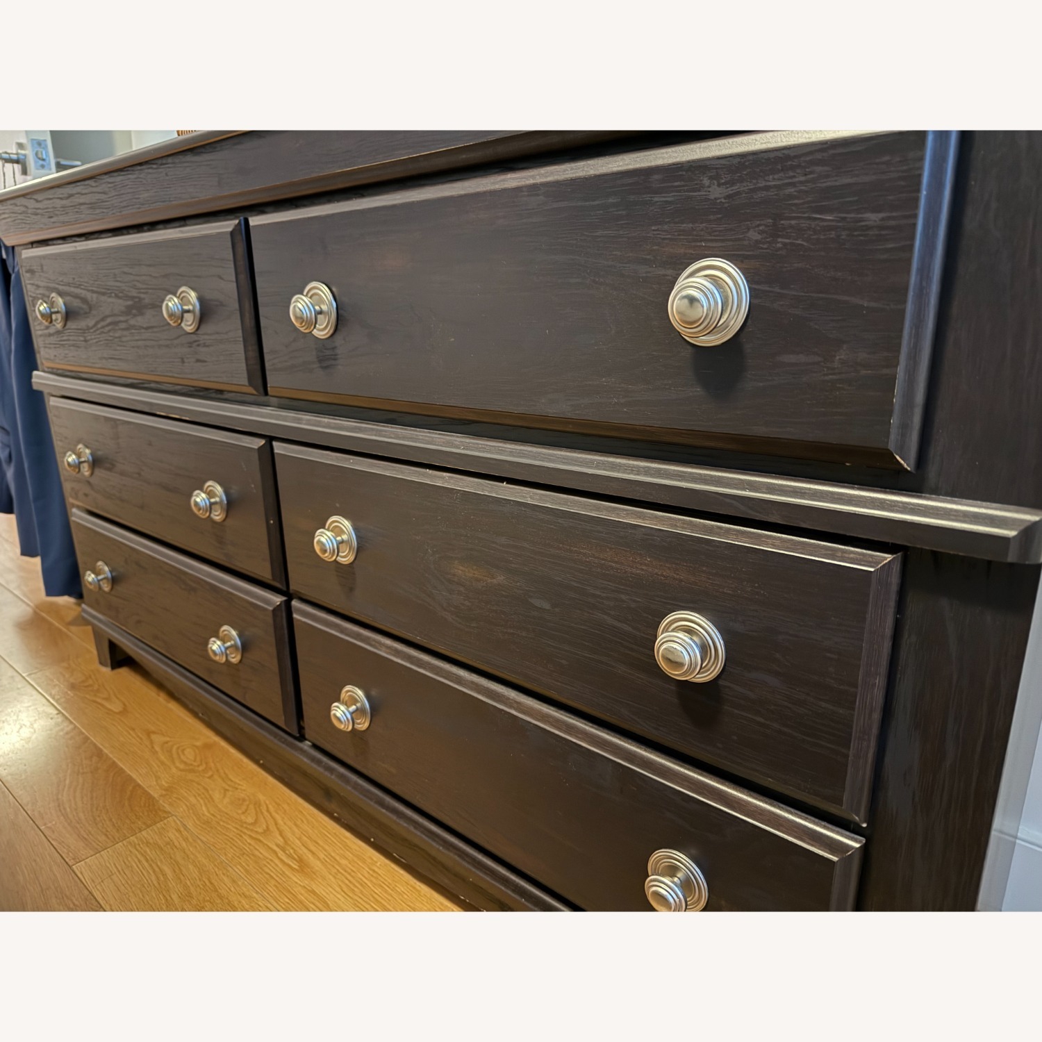 Dark Brown Wood Dresser - image-3