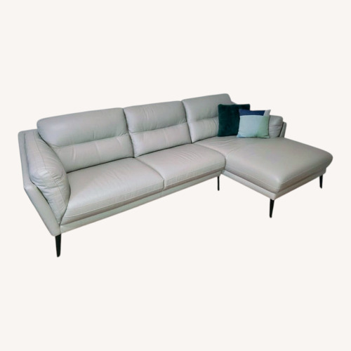 Used Bob's Discount Furniture Leather Sofa  for sale on AptDeco