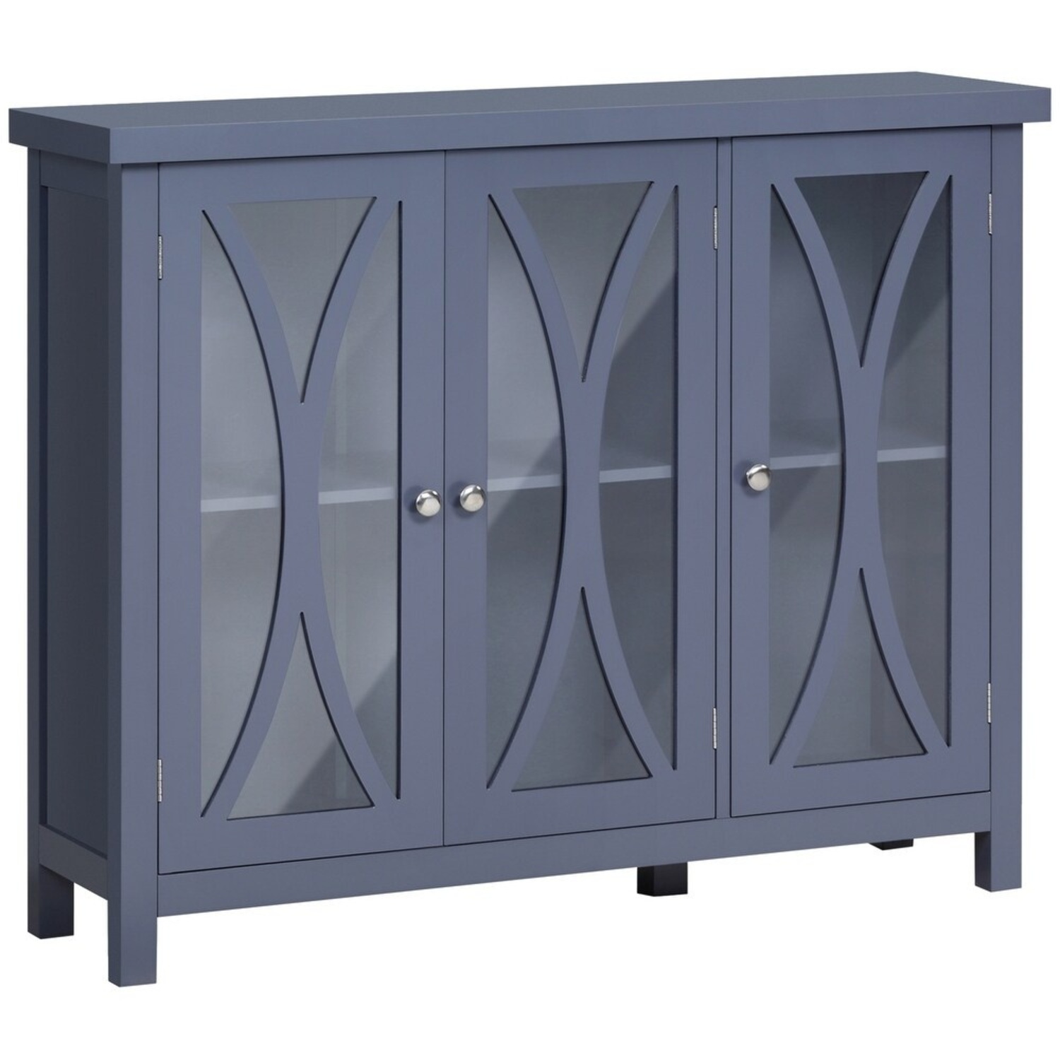 Blue Wood Sideboard - image-4