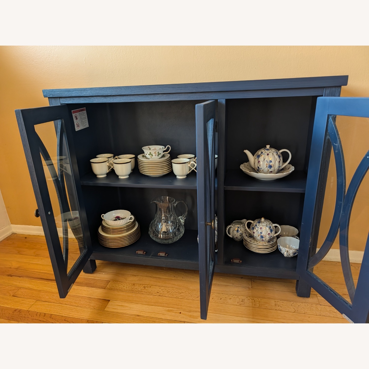 Blue Wood Sideboard - image-3