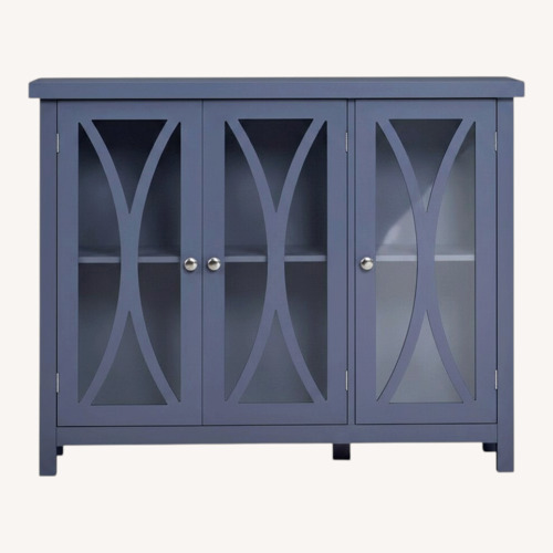 Used Blue Wood Sideboard for sale on AptDeco