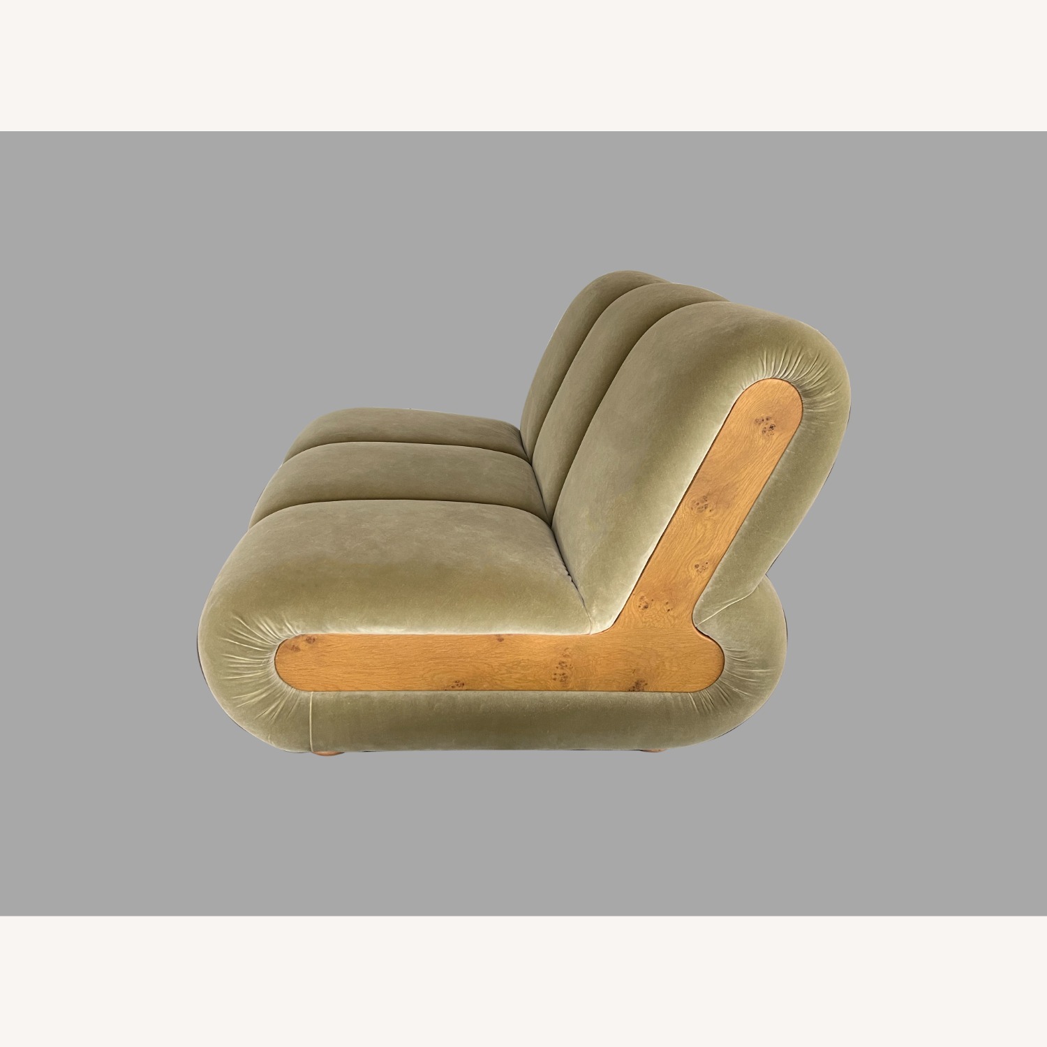 Soho Home Green Velvet Sectional Piece - image-2