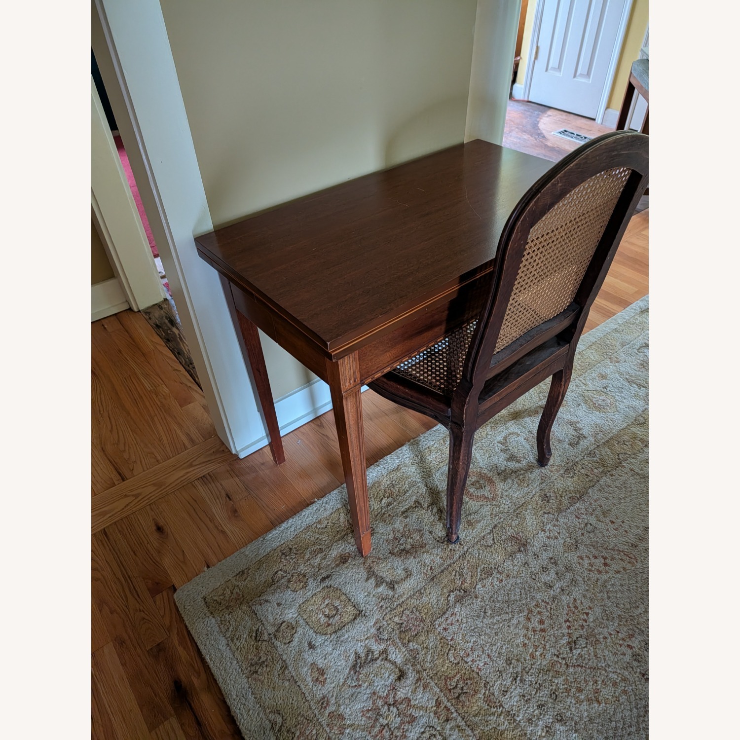Dark Brown Wood Dining Table - image-6