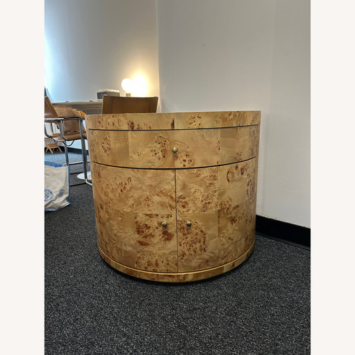 Used Four Hands Ashton Natural BurlWood Nightstand for sale on AptDeco