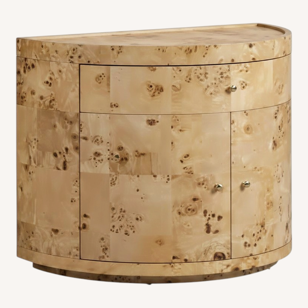 Image of Four Hands Ashton Natural Burlwood Nightstand
