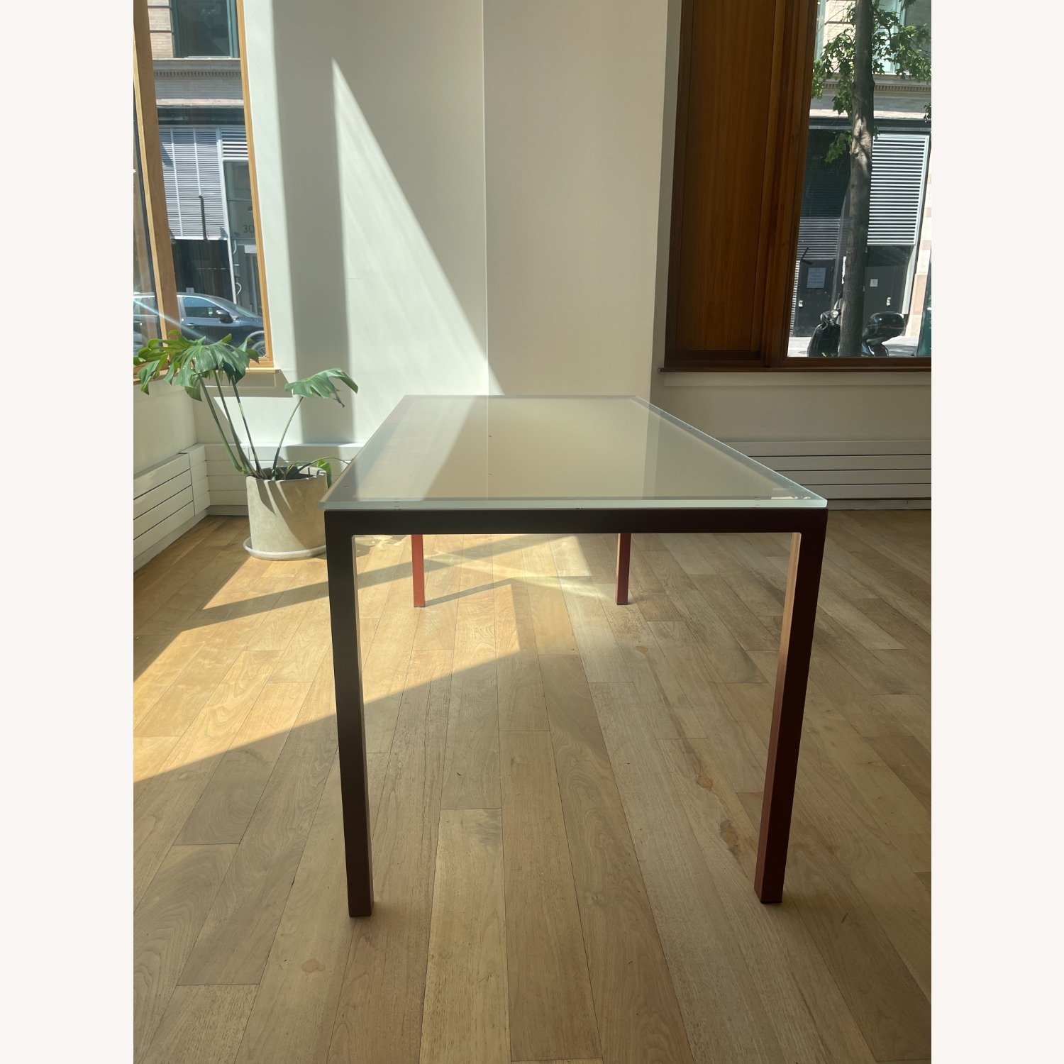 Room & Board Parsons Red Glass Dining Table - image-3