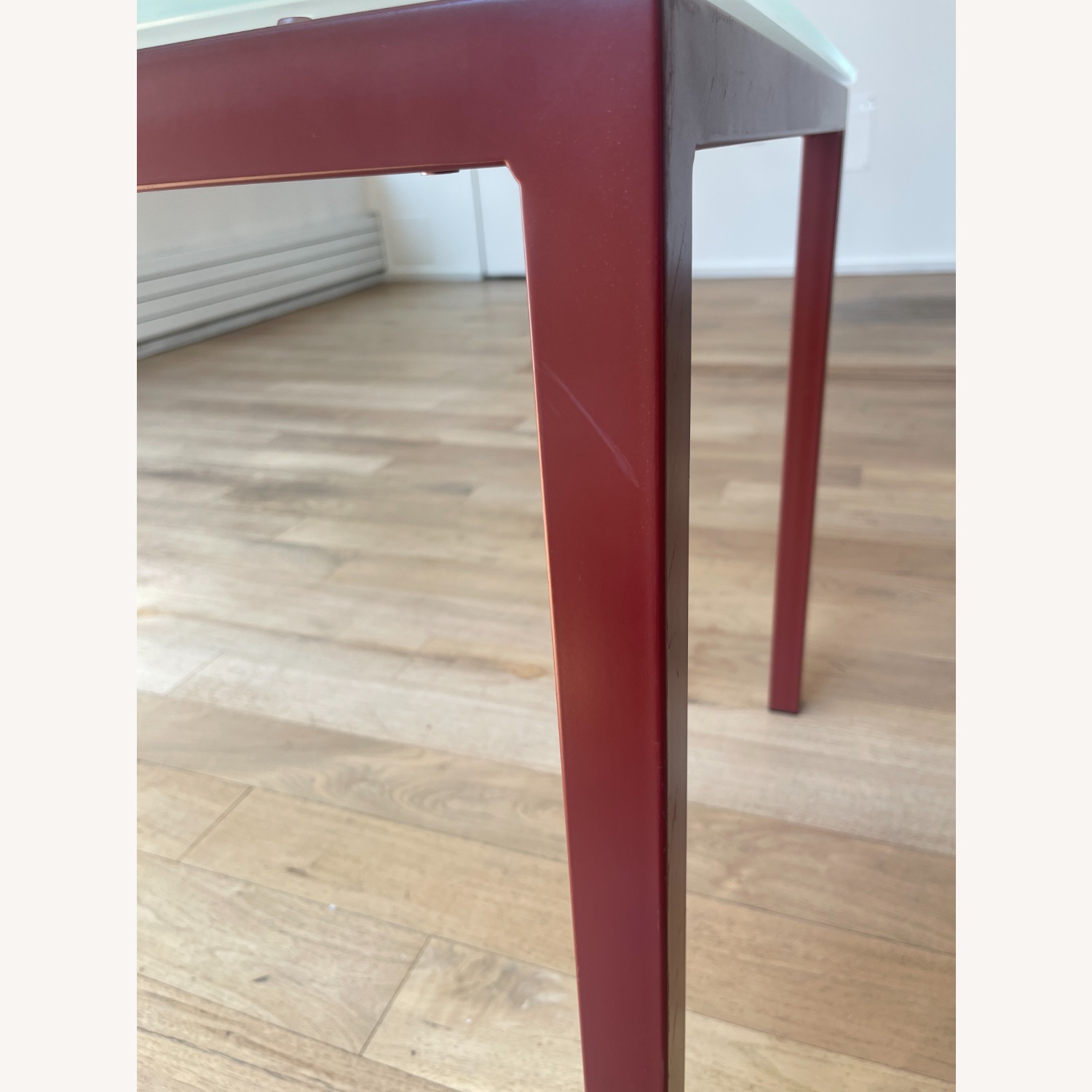 Room & Board Parsons Red Glass Dining Table - image-4