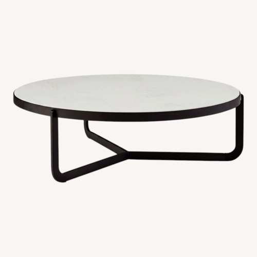 Used West Elm Mina Round Coffee Table for sale on AptDeco