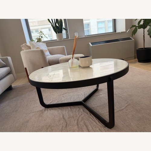 Used West Elm Mina Round Coffee Table for sale on AptDeco