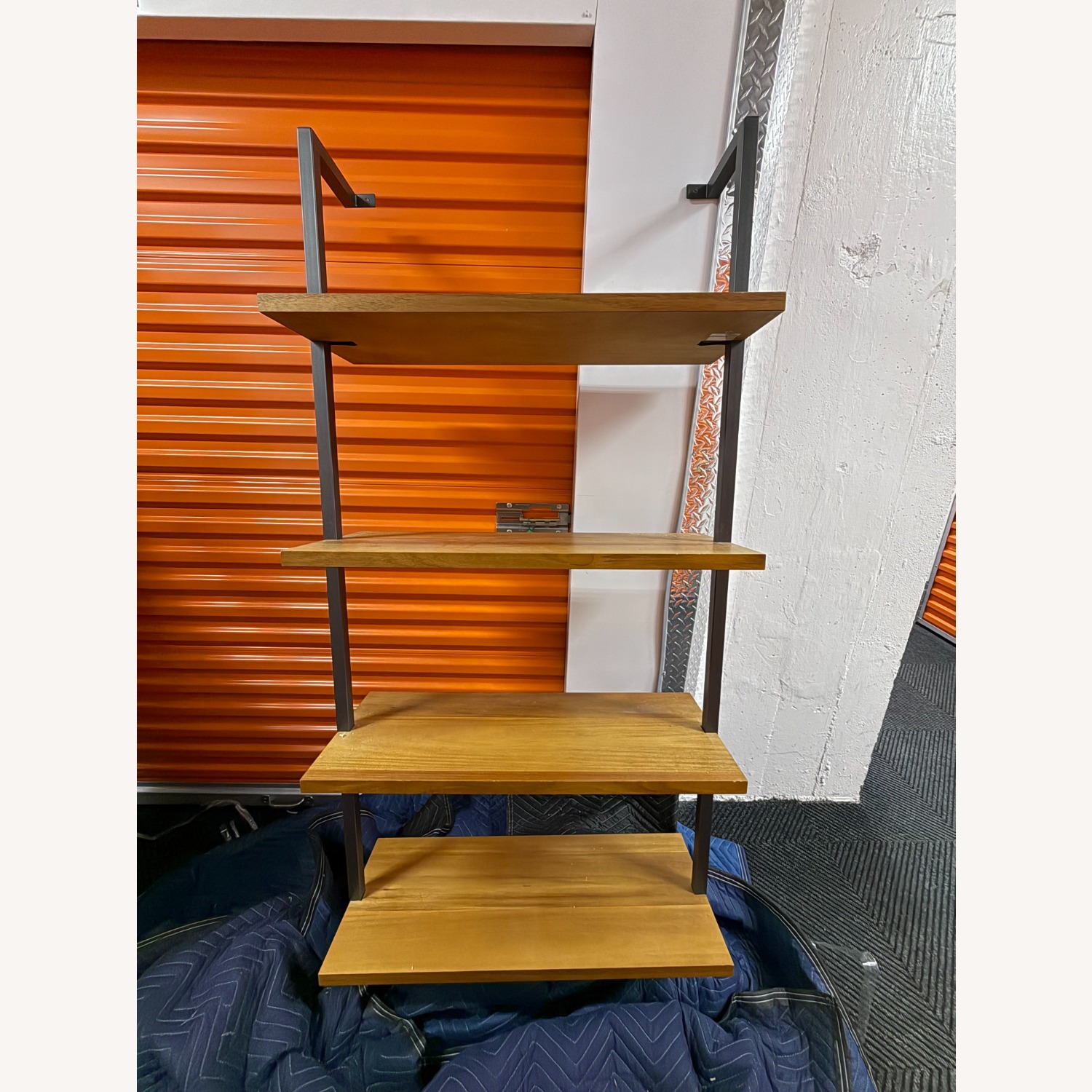 CB2 Helix Acacia Bookcase - image-1