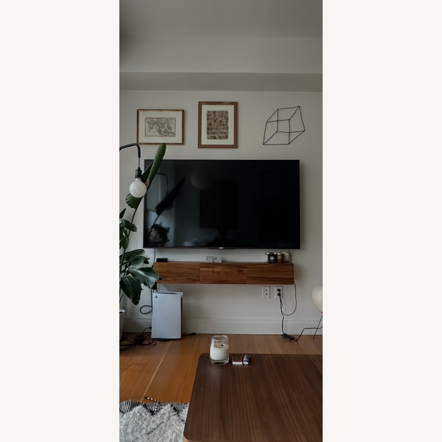 CB2 Hide N Seek Large Acacia Storage Shelf - image-3