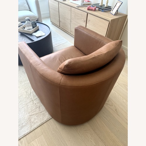 Used Pottery Barn Ayden Swivel Chair for sale on AptDeco