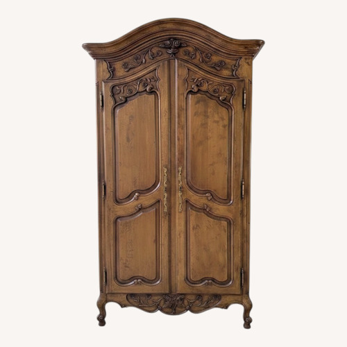Used Henredon Channel Crossing Dark Brown Wood Armoire for sale on AptDeco