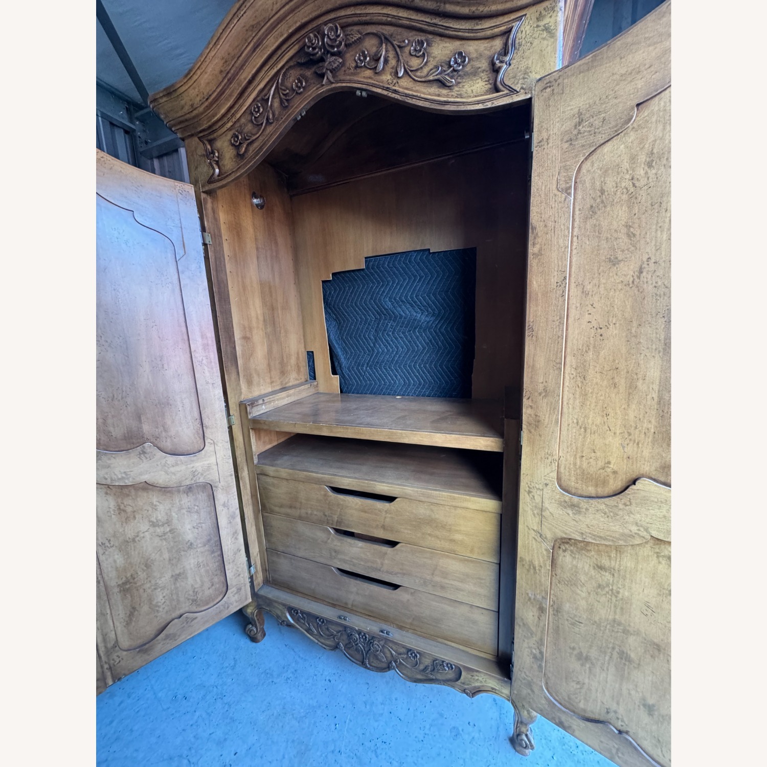 Henredon Channel Crossing Dark Brown Wood Armoire - image-6