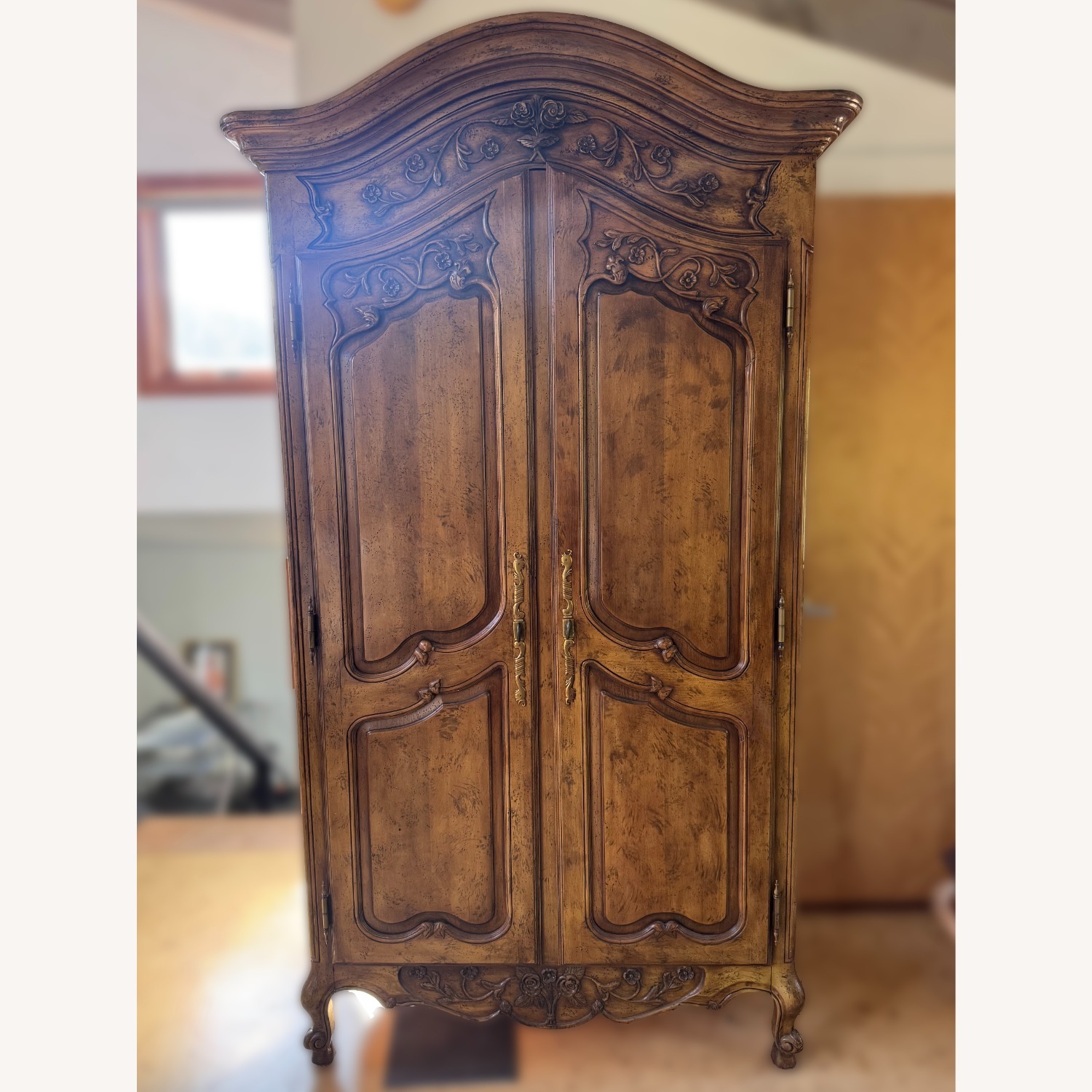 Henredon Channel Crossing Dark Brown Wood Armoire - image-2