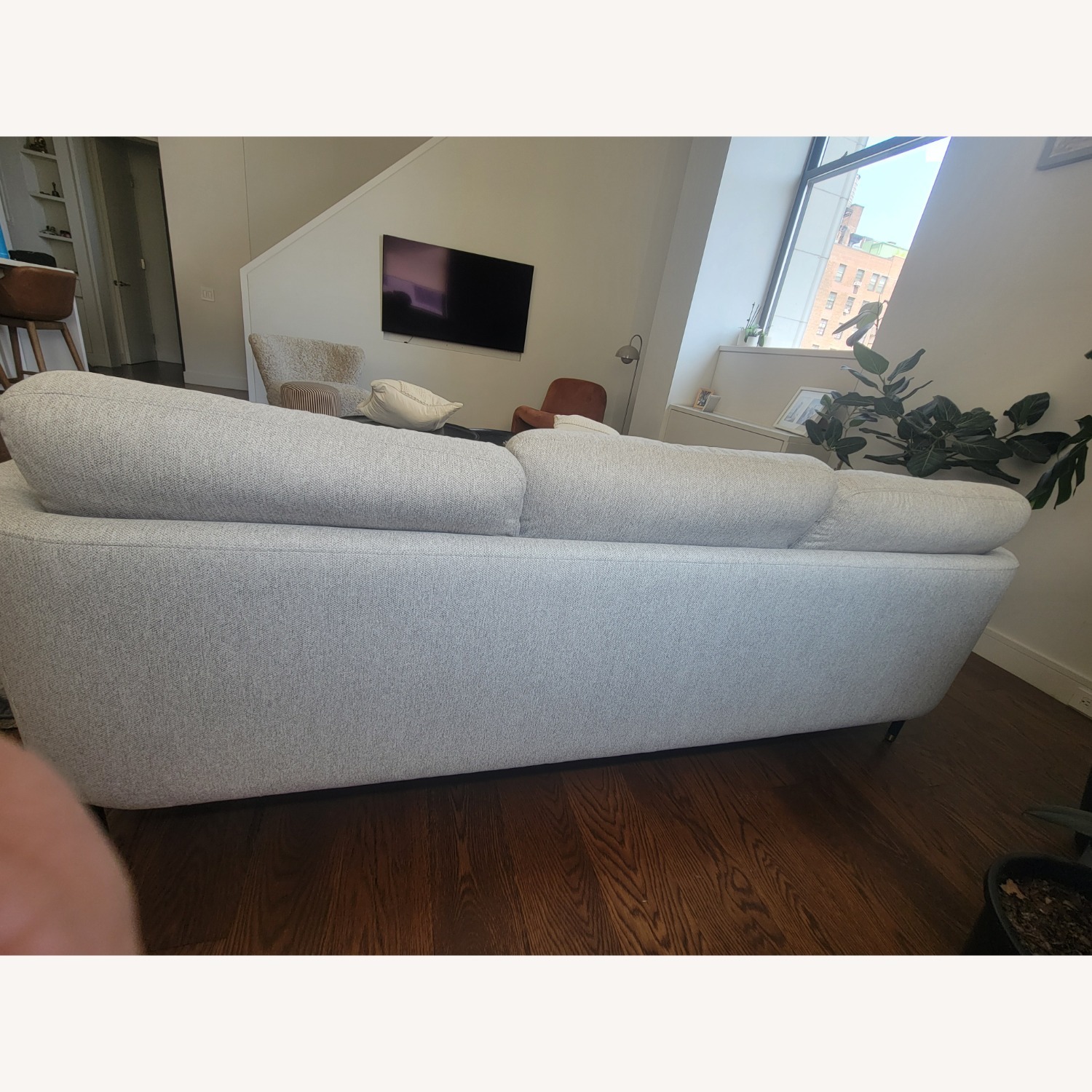 Castlery Pebble Light Gray Fabric 3+ Seater Sofa - image-5