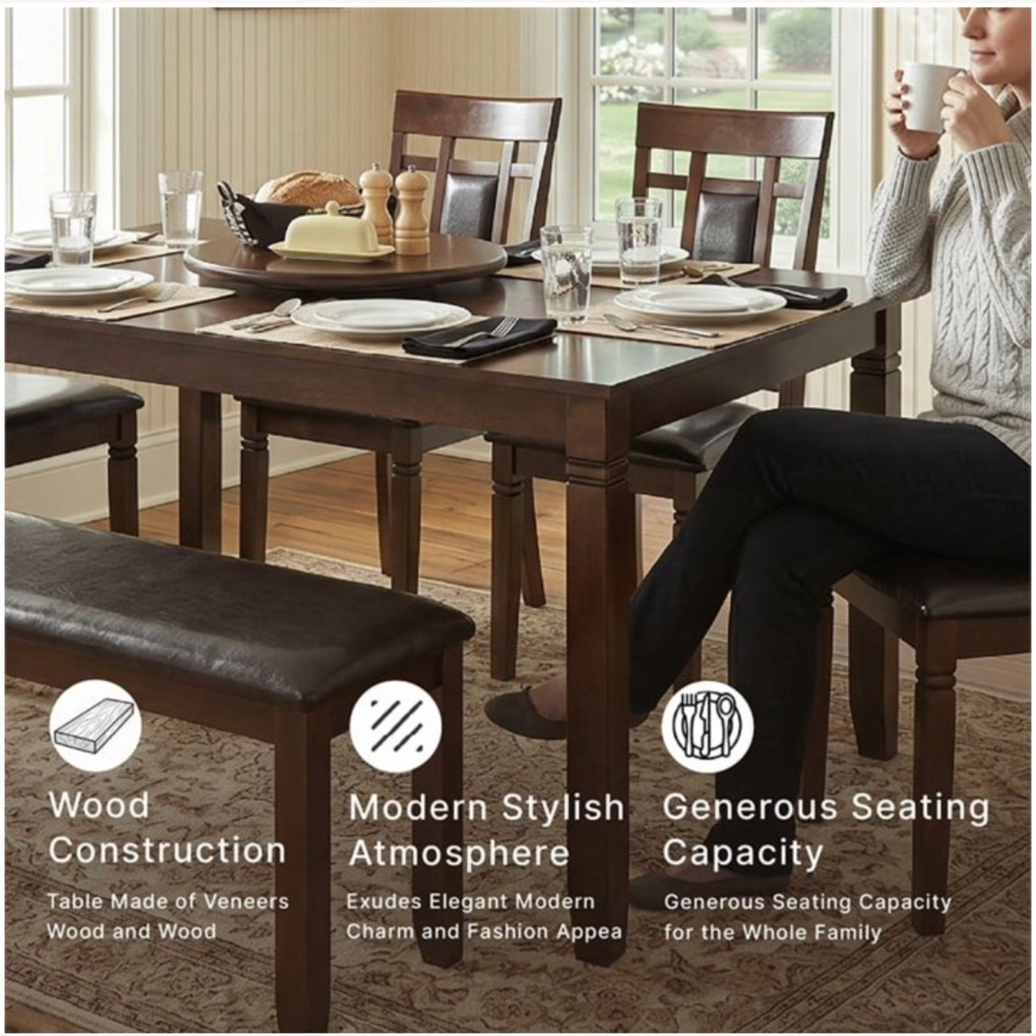 Ashley Furniture Dining Table Set - image-4