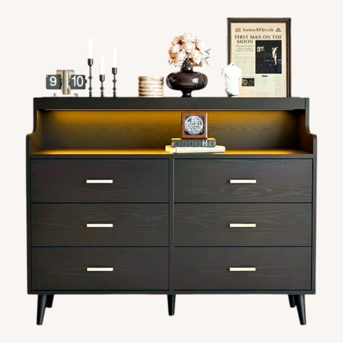 Used Wafair 6 Drawer Dresser, Black for sale on AptDeco