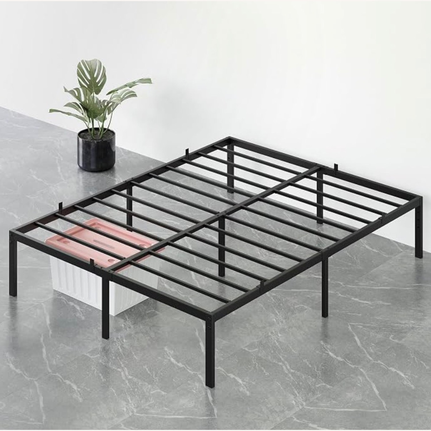 Amazon Black Metal Full Bed Frame  - image-1