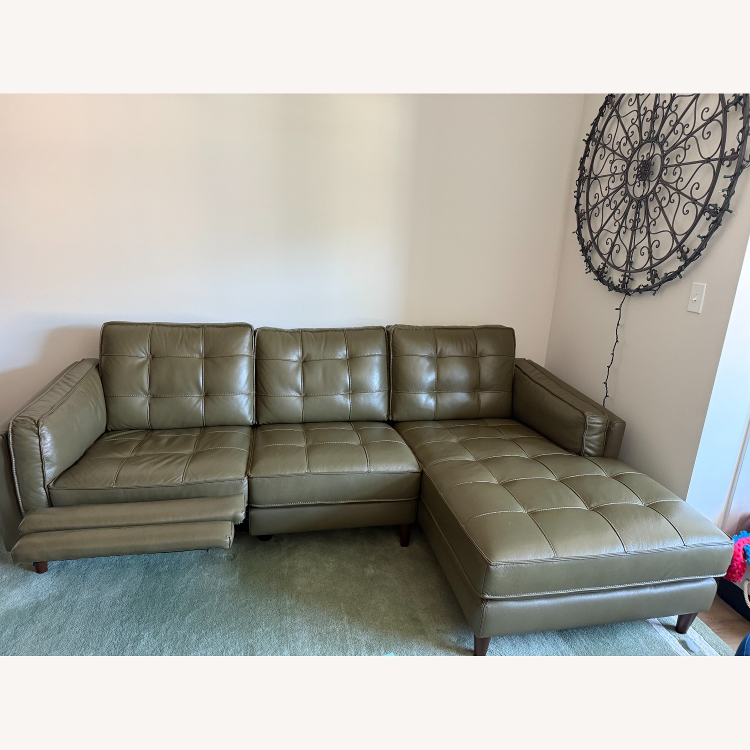 Apt2b Keating Leather Sectional Sofa - image-2